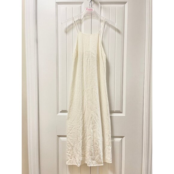 OAK + FORT Linen Blend Midi Dress Oatmeal – Size XS - Picture 10 of 16